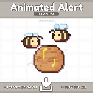 ANIMATED Beehive Twitch Stream Alert | Stream Pet | Stream Decoration