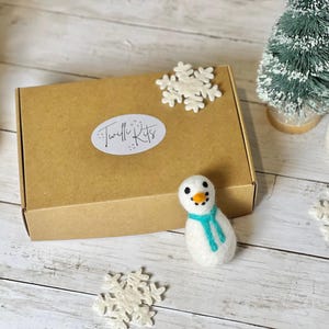 MAKE YOUR OWN! Snowman Garland! Kids Felt Ball Craft Kit Gift Limited Edition January 2024 Limited Edition diy Felt Ball Garland image 4