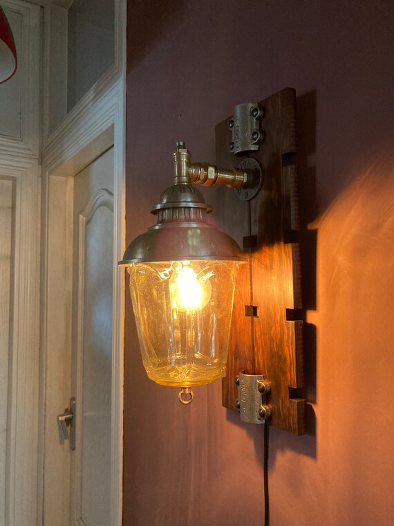 Industrial Lantern. Design Wall Light. Decoration Halls. Aluminum