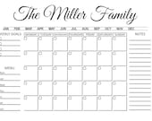 Effortless Family Planning: Personalized SVG Family Calendar for Busy Lives