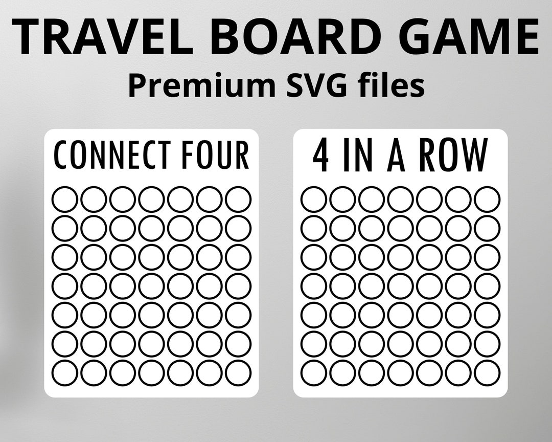 Ultimate CONNECT FOUR Board Game SVG Files for Laser Engaving and Ultimate CONNECT FOUR Board Game SVG Files for Laser Engaving and