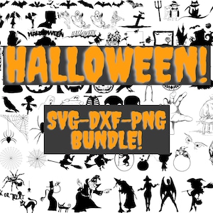 Big Halloween Bundle - SVG - DXF - PNG
