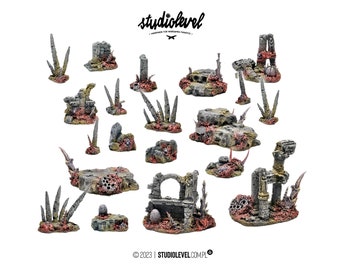 TYRANIDS TOURNAMENT SET | 40K Swarm Terrain, Alien Tabletop Wargaming Set, Warhammer Tyranid Scenery