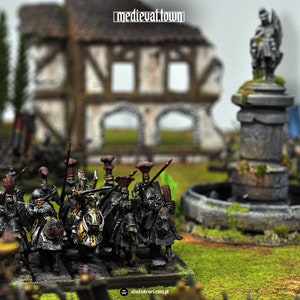 Tour De Bataille Avec Piliers - Décors Imprimés En 3D Pour LOTR, AOS, WFB (28-32mm)