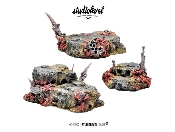 3x スウォーム ヒルズ ボックス | Warhammer40K ティラニッド テレイン