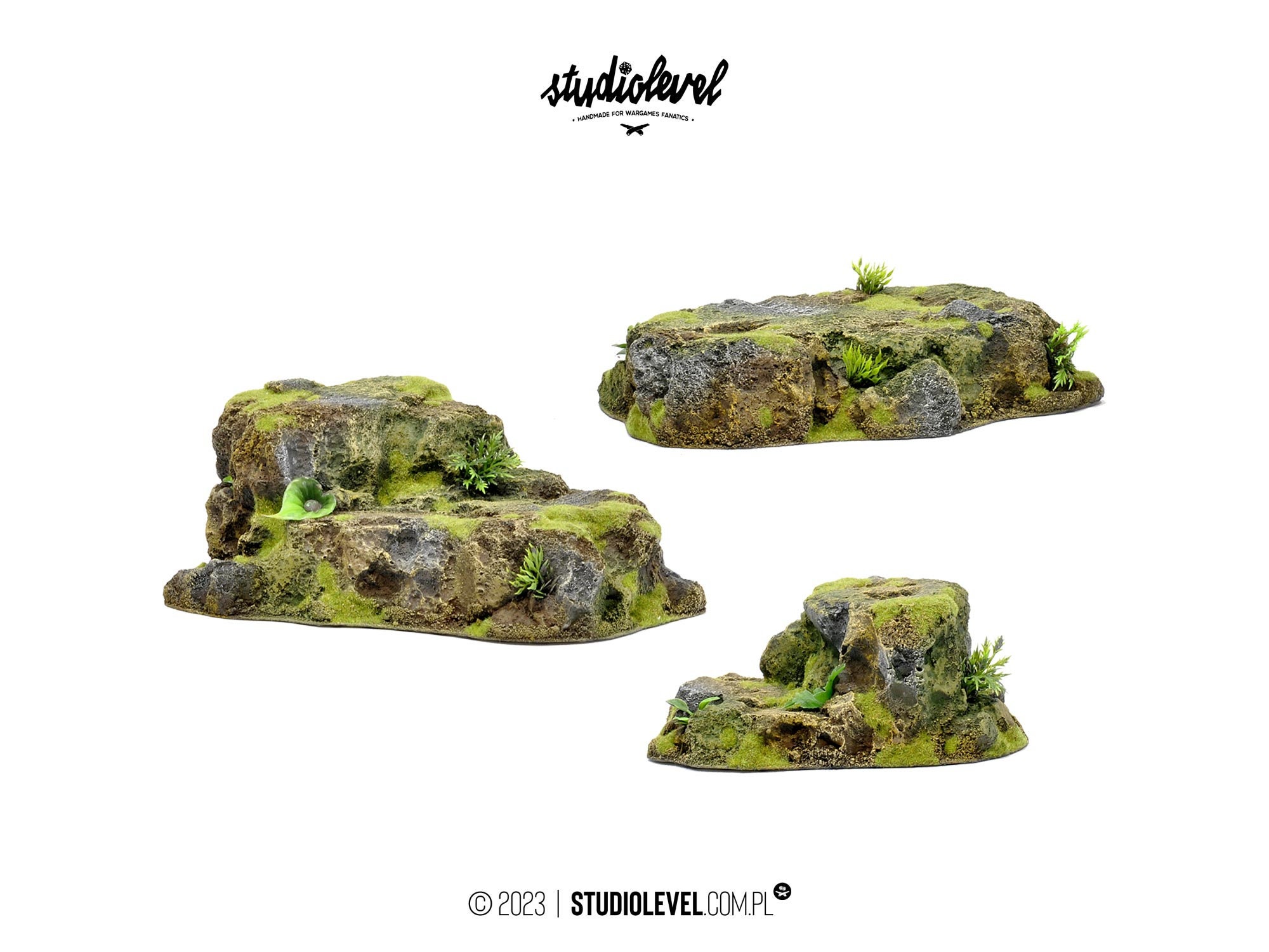 3x FOREST HILLS | Wargaming Terrain, 28mm, 32mm, Fully Painted, Fantasy Scenery for Warhammer, Aos, Middle Earth, Kow, Bolt Action, D&D, Rpg