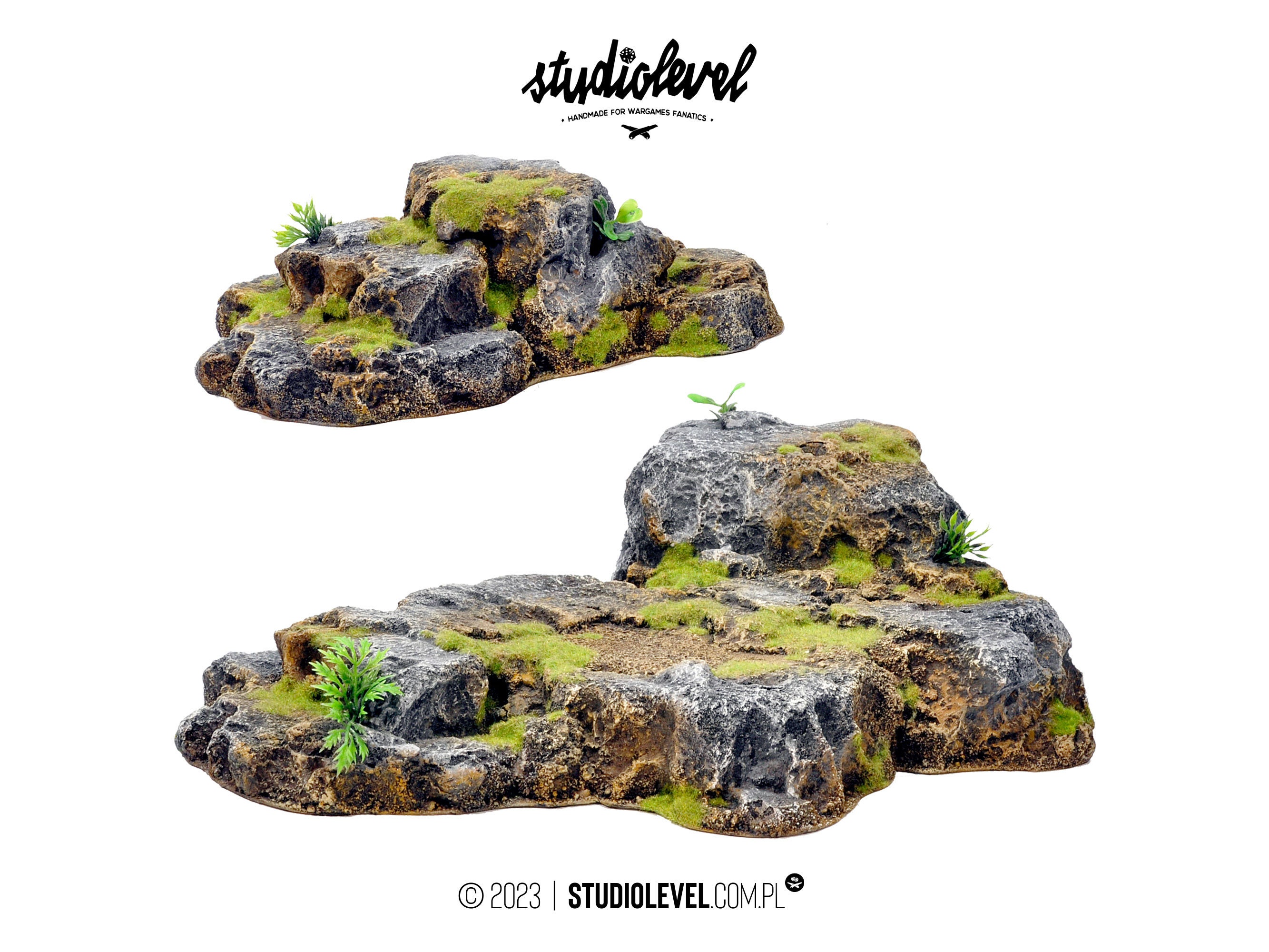 2x STONE/GRASSY HILLS Box | Warhammer40k Terrain Wargaming Terrain Hills Terrain For Wargames Terrain Hills