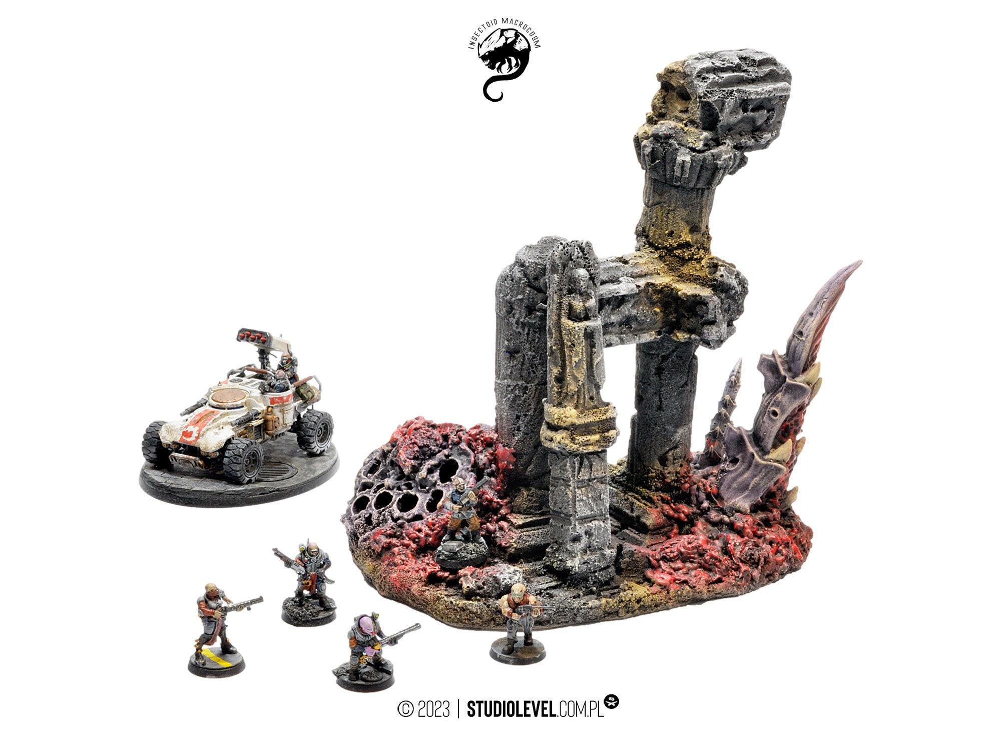 Swarm RUINED COLUMNS | Warhammer 40K Tyranids, Alien Hive Terrains