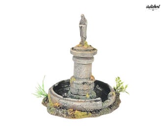 Medieval Town Fountain | Tabletop Game Statue, Gravestone Obelisk , Warcry Monument Terrain