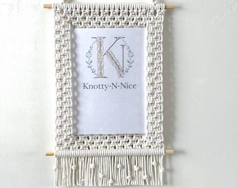 Macrame Picture Frame 8 x 10 in