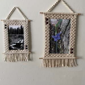Macrame Picture Frame 5 X 7 In - Etsy