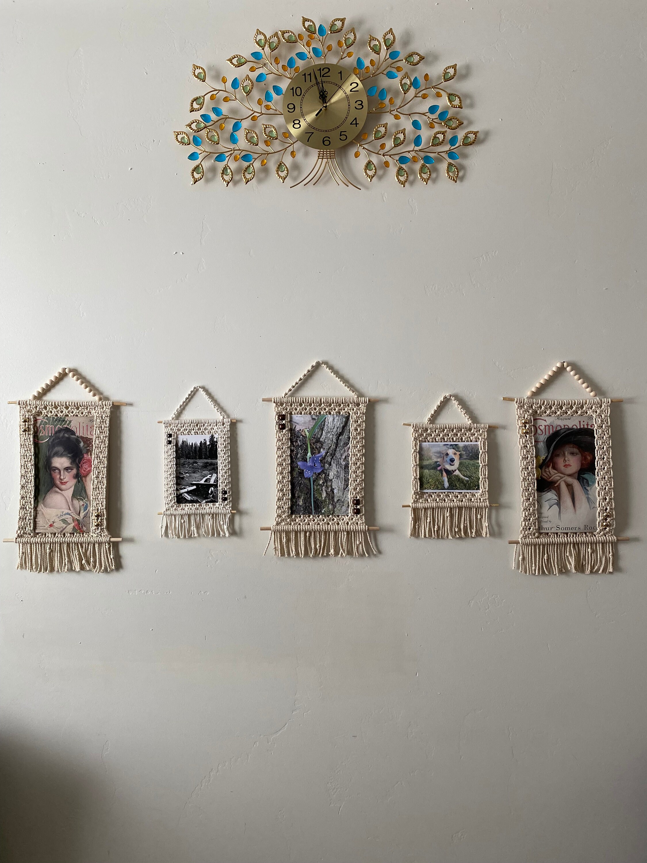 Macrame Picture Frame 5 X 7 in Landscape Orientation - Etsy