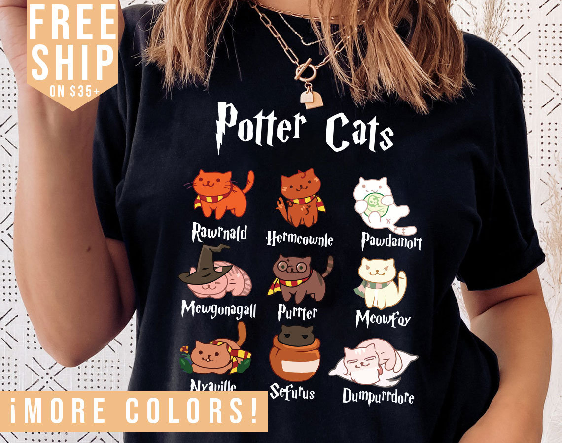 Potter Cats T-Shirt Potter Cats T-Shirt