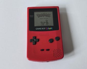 Nintendo GameBoy Color Red Handheld Console CGB-001 POKEMON RED German