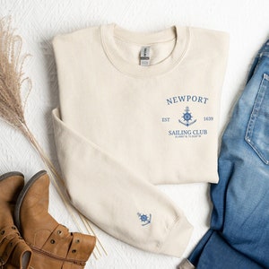 Newport Rhode Island Sweatshirt, Rhode Island Gifts, Newport Shirt, Newport Ri Bachelorette, Coquette Clothing, Yacht Club Shirt