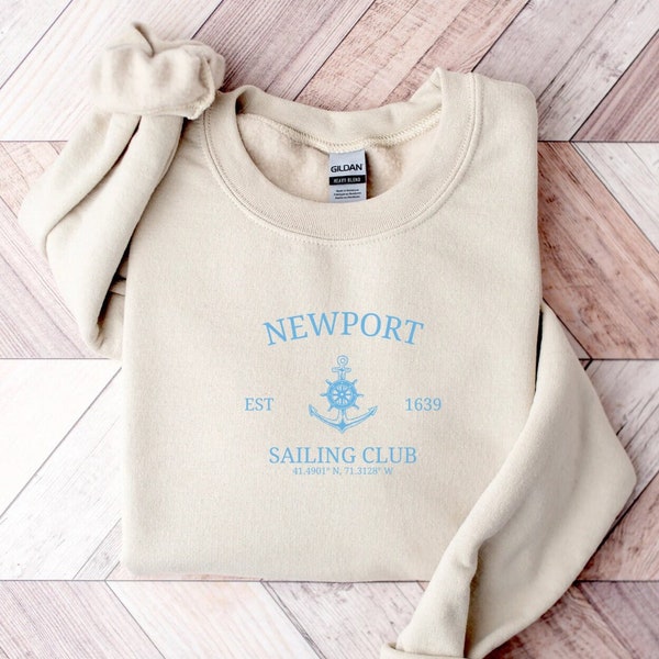 Newport Rhode Island Sweatshirt, Rhode Island Gifts, Newport Shirt, Newport Ri Bachelorette, Coquette Clothing, Yacht Club Shirt