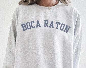 Bluza z kapturem Boca Raton, koszulka dla dziewczynki z Florydy, prezent urodzinowy dla przyjaciół, strój plażowy dla rodzeństwa
