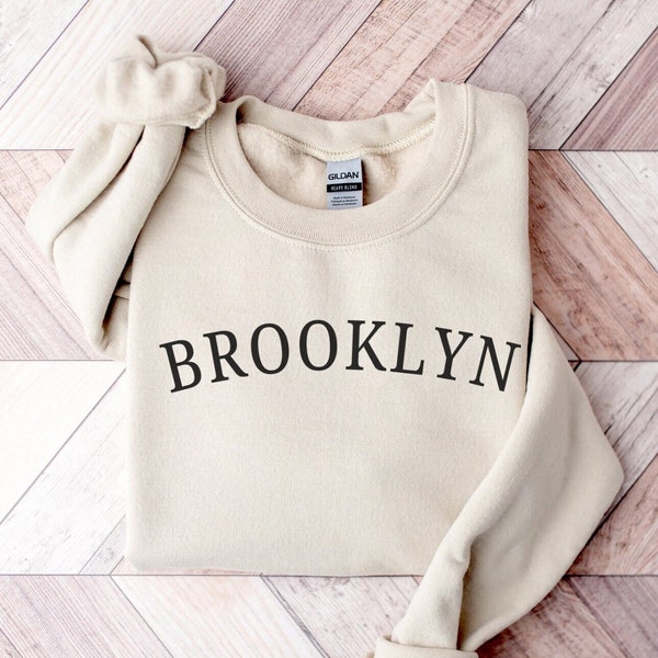 Brooklyn Sweatshirt, New York Pullover for Women or Men, NY Gifts, New York City Sweatshirt, NYC Crewneck, Aesthetic Clothes, Bday Gifts BFF