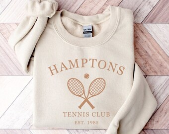 Hamptons Tennis Sweatshirt, Hamptons Sweater, Tennis Sweatshirt, Hamptons Shirt, The Hamptons Sweatshirt, Summer T, Hamptons Sweatshirt