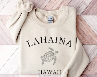 Felpa Lahaina, Felpa Lahaina Strong, Tartaruga Marina, Magliette Lahaina Strong, Maui Strong, Camicia Maui, Maglietta Hawaii, Camicia Hawaiana