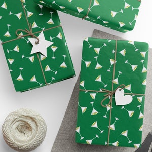 Carta da regalo natalizia Martini Chic, piccolo regalo di Babbo Natale segreto, elefante bianco, idee regalo, decorazione per la stanza carina e civettuola, regali di Natale per gli amici