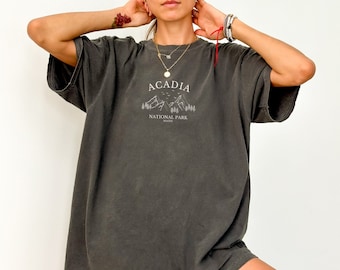 Acadia National Park Shirt Hiking Society Camping Bachelorette Maine Pullover Bar Harbor Souvenir Outdoorsy Gift for Women Girls Hiking Trip