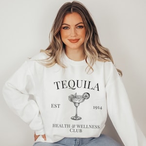 Tequila Sweatshirt Margs Tshirt Alcohol Tank Tops GF Gift Ideas Aesthetic Sweats Gifts for Women Tacos and Tequila Shirt Boozy Babes Y2K T