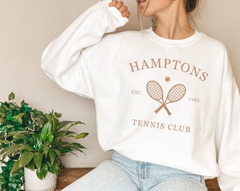 Hamptons Tennis Sweatshirt, Tennis Sweatshirt, Hamptons Shirt, The Hamptons Sweatshirt, Summer T, Hamptons Sweatshirt, Hamptons Bachelorette