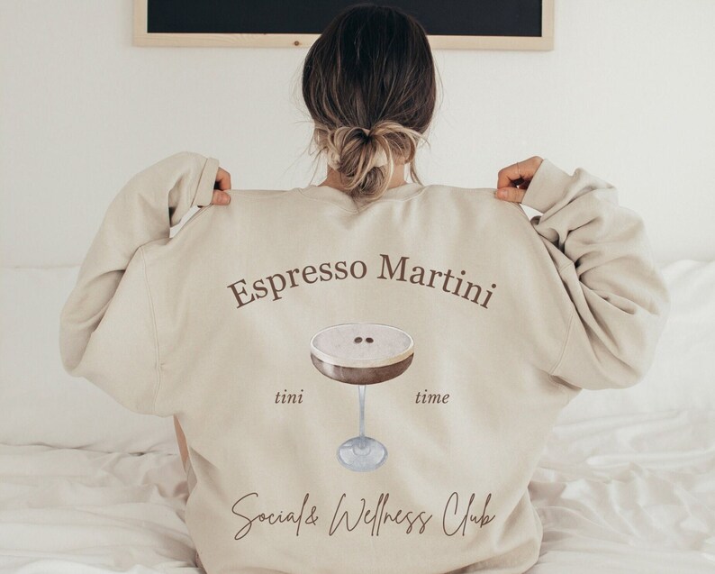 Espresso Martini Sweatshirt, Aperitivo Social Club, Aesthetic