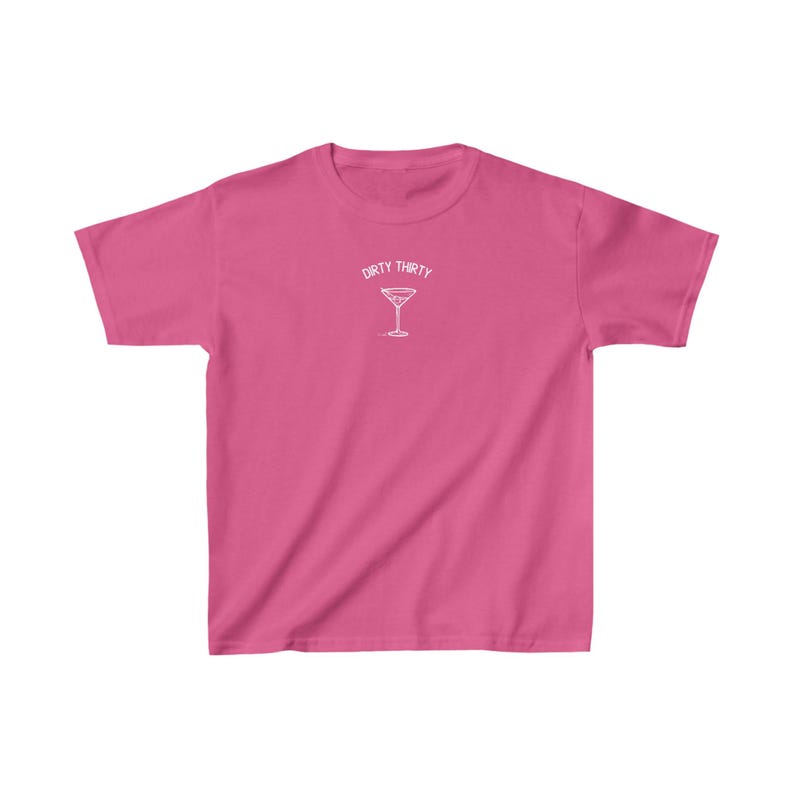 Dirty Thirty Martini Shirt 30th Birthday Shirts Tini Time Tshirt Aperitivo Tee Y2K BabyTee Alt Crop Top Bestfriend Bday Gifts Alt Crop Top image 6
