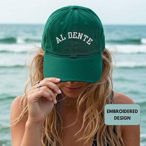 Al Dente Hat Pasta Lover Club Italy Embroidered Bday Gifts for Friends Foodie Clothes More Spaghetti Less Upsetti Cacio e Pepe Rigatoni Cap