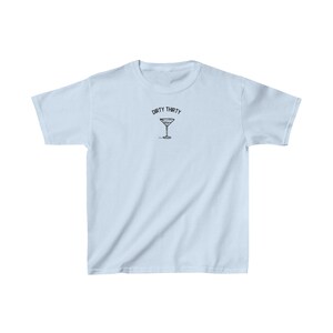 Dirty Thirty Martini Shirt 30th Birthday Shirts Tini Time Tshirt Aperitivo Tee Y2K BabyTee Alt Crop Top Bestfriend Bday Gifts Alt Crop Top image 2