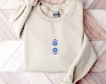 Evil Eye Sweatshirt, Boho Eye Sweatshirt, Mystical hoodie, Trendy Eye, Hoodie, Boho Hoodie, Celestial Sweatshirt, Evil Eye Sweater