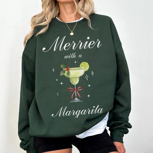 Dasher Dancer Prancer Vixen Vino Prosecco Tequila Blitzen' Crewneck | – Joy Lab Collective - View #9