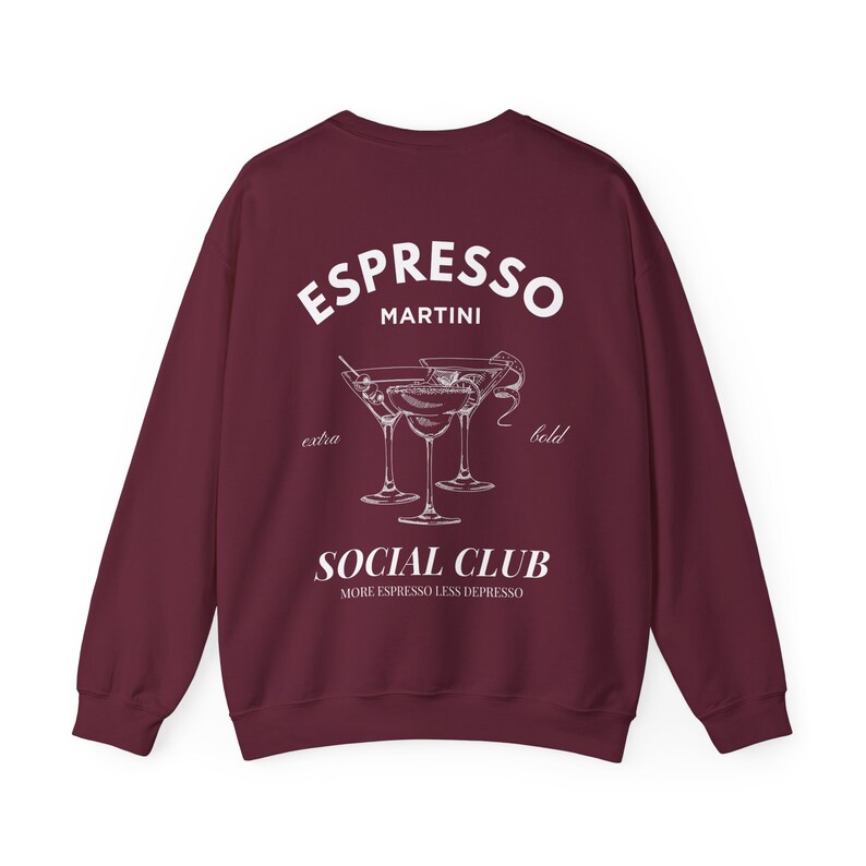 Espresso Martini Sweatshirt Aperitivo Social Club Vodka Gifts Aesthetic