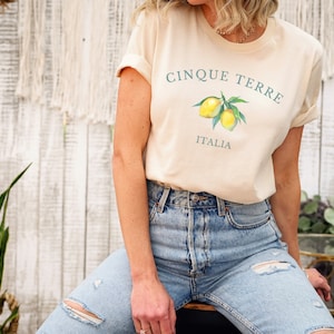 Shirt Cinque Terre, T-shirt Cinque Terre, shirt Limone, shirt Italië, Cinque Terre, zomershirt, cadeau beste vriend, cadeau voor haar, Italië