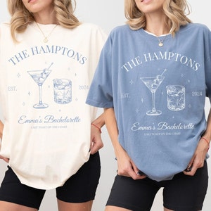 Hamptons Möhippa T-shirt Strand Möhippa Tröja Last Toast on the Coast Social Club Anpassade Bröllopsdekorationer Martini Bach 90-tals Tröja