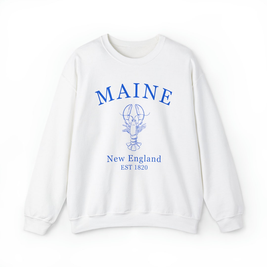 Maine Sweatshirts Maine Sweatshirt Maine Sweats Maine Etsy