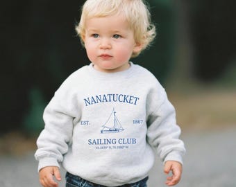 Sudadera Nantucket, camiseta del club náutico de Massachusetts, sudadera de Nueva Inglaterra, regalos de cumpleaños para amigos