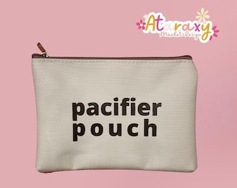 Diaper Bag Organizer Pouches- Mama Pouch- Diaper Bag Pouch - Mom Gift - Canvas Pouch - Pacifier Pouch
