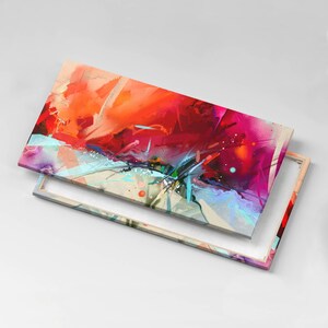 Abstract colors Canvas, Wall Art Picture, Red Wall Decoration, Abstraction Canvas Art