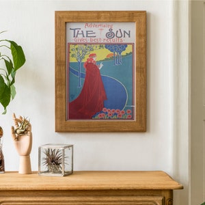 The Advertising Poster Of Woman In The Garden In The Retro Book Les Maitres De Laffiche By Roger Marx 1897 Poster, Retro Theme, Eclectic