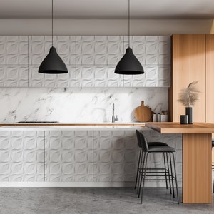 Regular waves Furniture Sticker, Texture Adhesive Foils, Abstraction Style veneer, Gray Furniture Decals, Waterproof Sticker