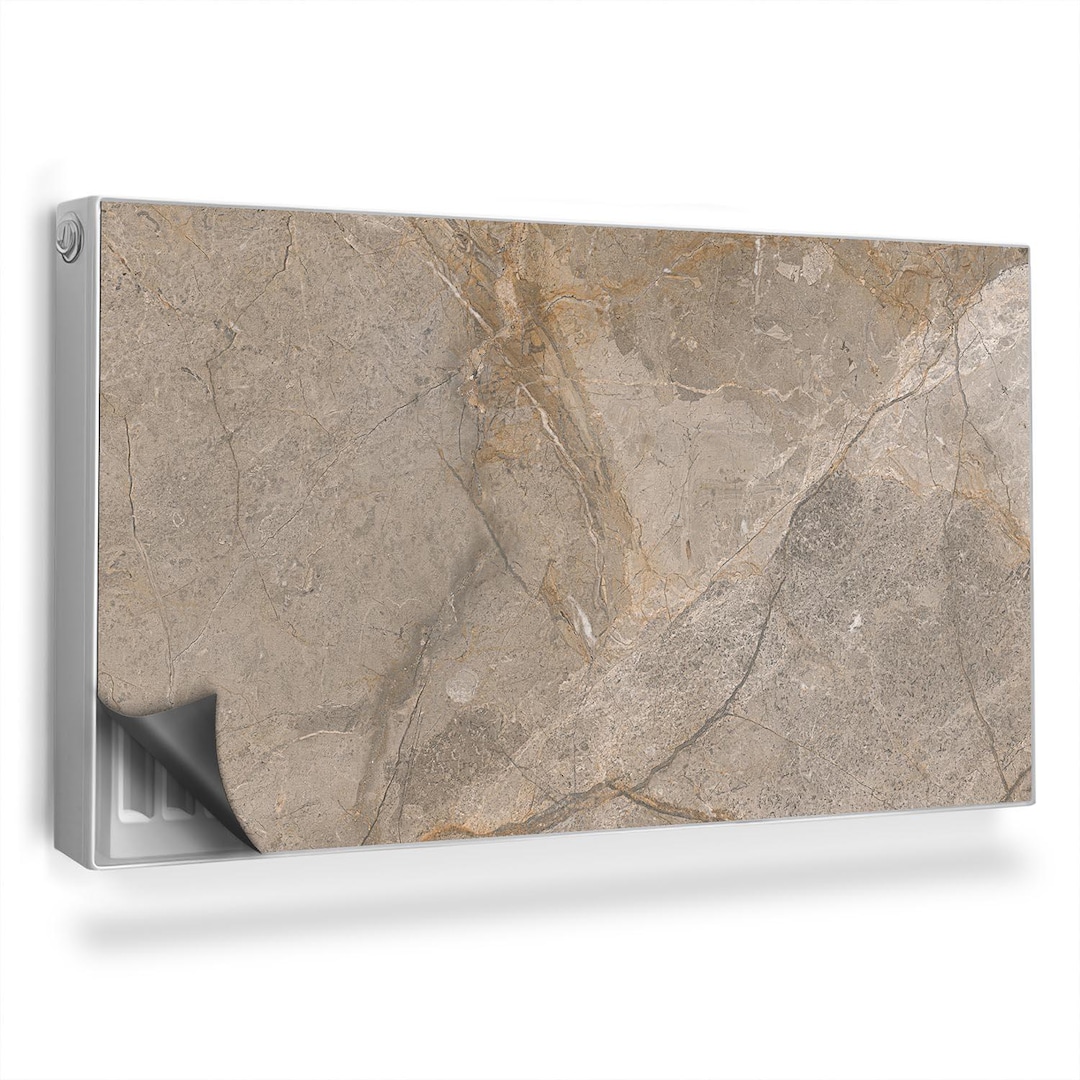 Rock Texture Industrial Stone Wall Heating Cover, Brown Magnetic ...
