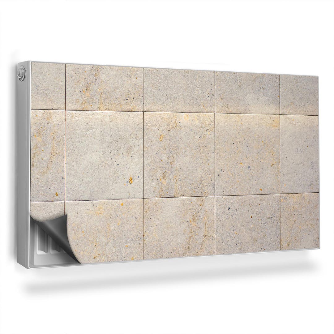Stone Radiator Slabs Bright Sandstone Slabs and Stone Tiles Heating Cover, Beige Magnetic ...