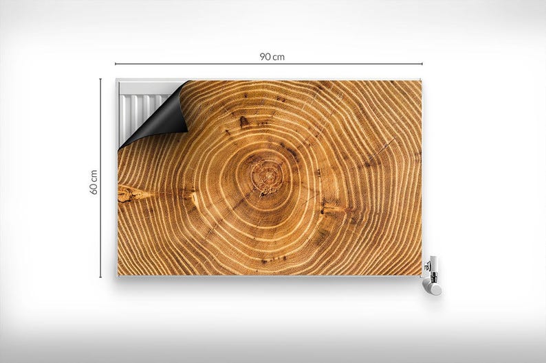 Tree Radiator Cover Cross-section of an Old Tree Trunk With Knots and Rings Radiator Cover ...