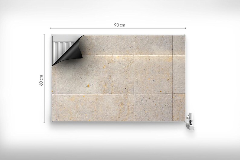 Stone Radiator Slabs Bright Sandstone Slabs and Stone Tiles Heating Cover, Beige Magnetic ...