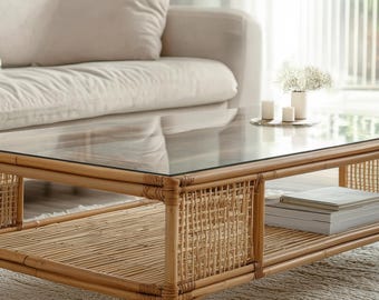 Rechteckige Klarglastischplatte, Glastischplatte, langlebige Tischplatte aus gehärtetem Glas, rechteckige Glastischabdeckung