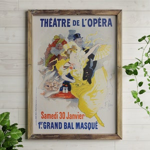 The Poster Of Advertisment Of The Opera Performance In The Retro Book Les Maitres De Laffiche By Roger Marx 1897 Poster