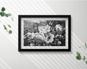 額入り仏像の白黒写真、額入り人物イラスト、グレーの壁アート - Etsy 日本